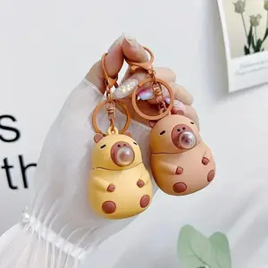 2pcs Cardiopara Bubble Keychain, Cute Waterhog Car Bag Charm, Perfect Gift for Couples & Siblings, Light and