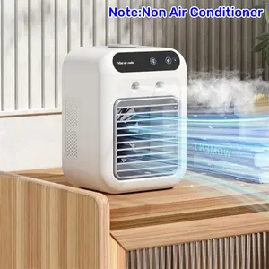 Portable Air Cooler Fan, Rechargeable Cooling Fan, Water Cooling Fan for Room & Office Use, Efficient Cooling Solution for Cars & Outdoor Activities