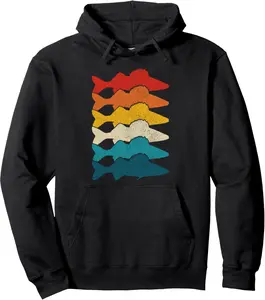 Walleye Vintage Fish Walleye Fishing Fisherman Pullover Hoodie