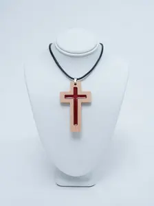 Interactive Bible Verse Necklace (Red) Name Engraved Pendant Modern Fashion Accessories