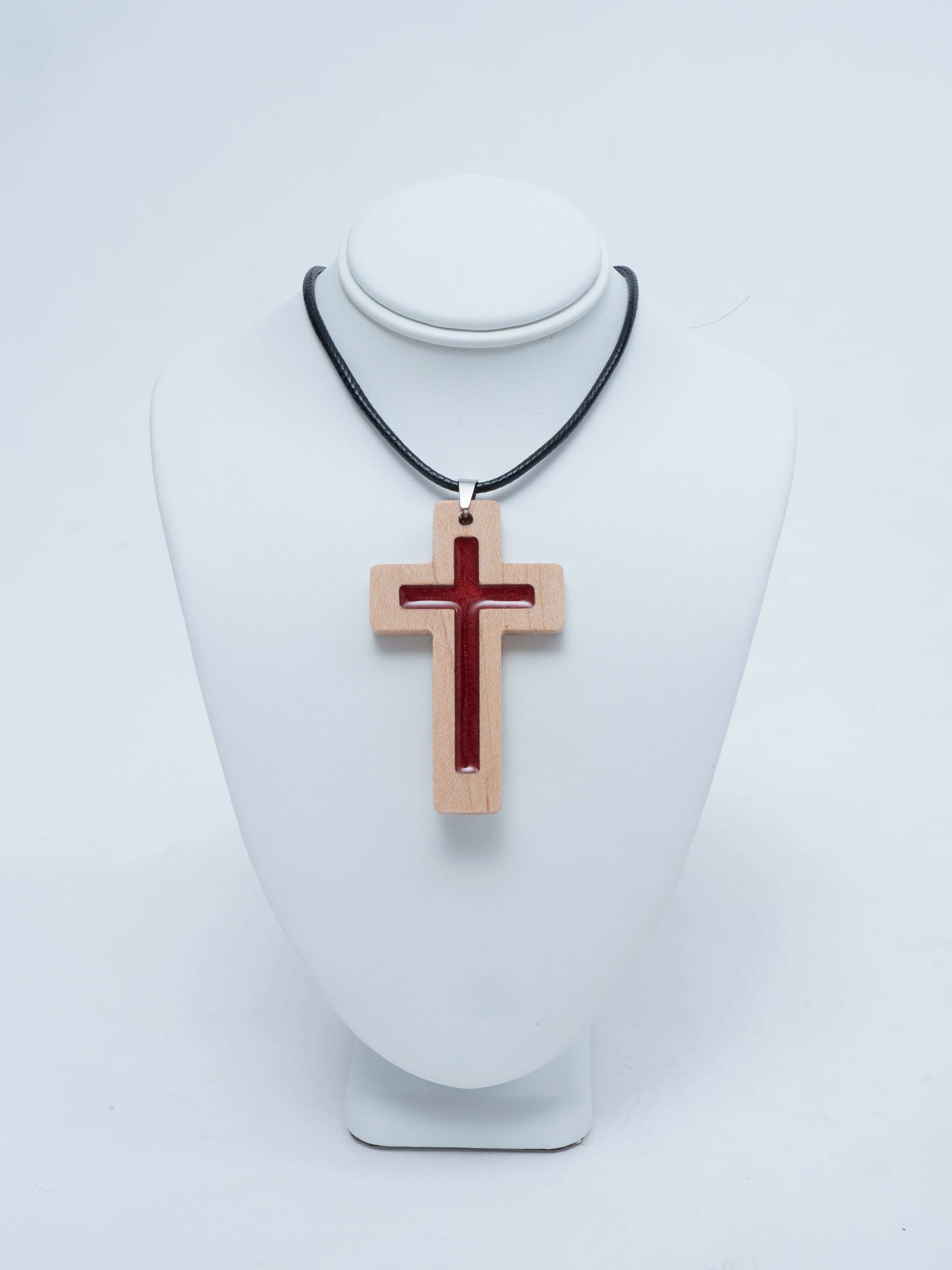 Interactive Bible Verse Necklace (Red) Name Engraved Pendant Modern Fashion Accessories