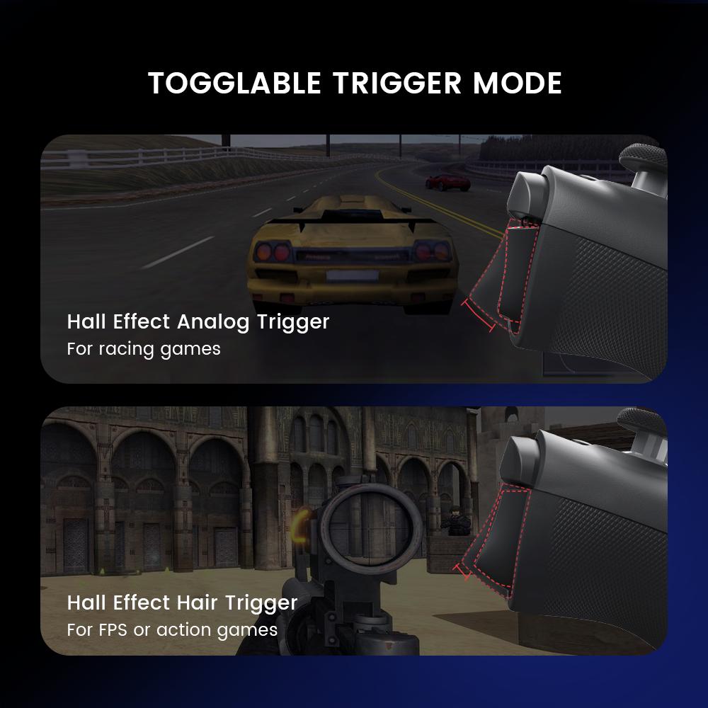 GameSir G8 Plus Galileo Bluetooth Mobile/Pad Wireless Game Controller for Android and iOS, Featuring Hall Effect Sticks & Triggers