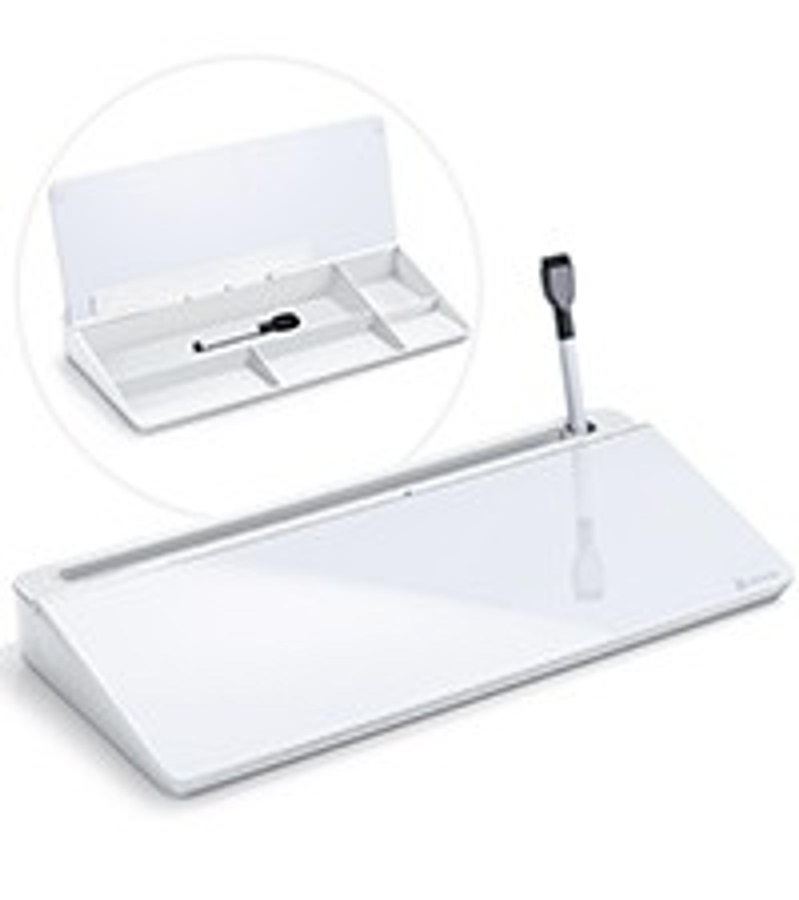 Modern Compact Glass Surface Dry Erase Desk Whiteboard (Black) with Wireless Charger, Desktop Storage, To Do List Memo Notepad for Office/Home Modern Compact Glass Surface Dry Erase Desk Whiteboard (Black) with Wireless Charger, Desktop Storage, To Do List Memo Notepad for Office/Home