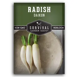 Daikon Radish Seeds for Planting - Vegetable Seeds for Home Garden