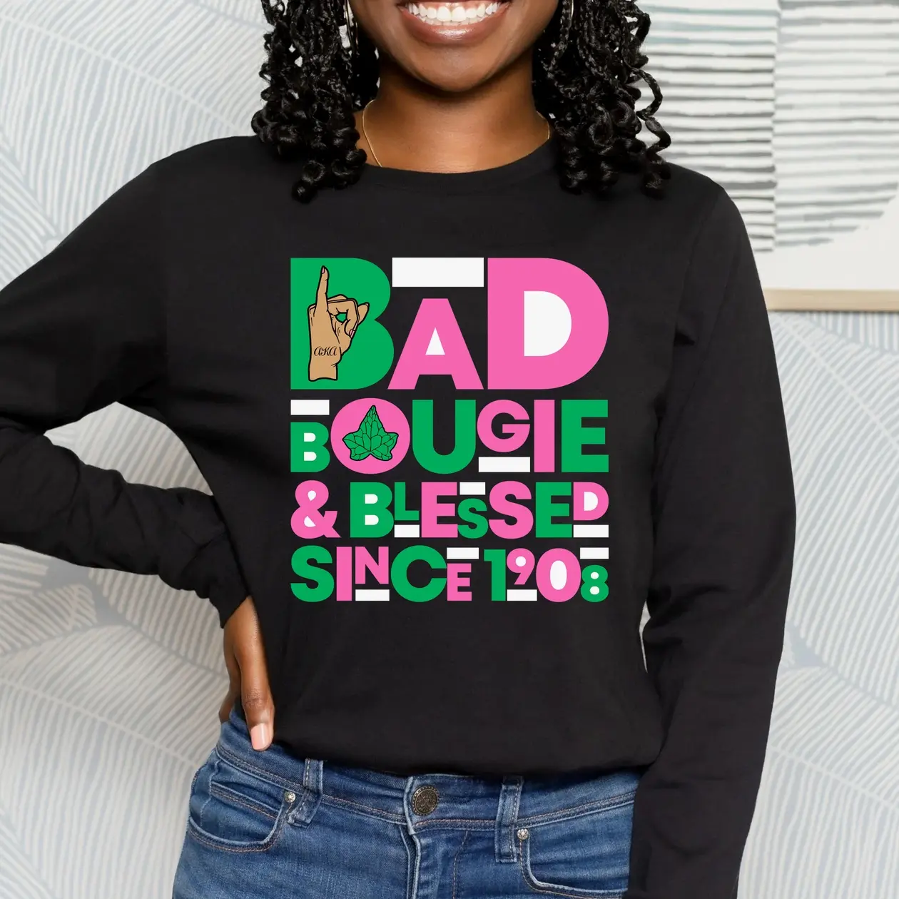 Alpha Kappa Alpha Sweatshirt. AKA Sweatshirt. AKA 1908 Sorority Apparel.  AKAs, Alpha Women, Ivies.