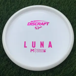 Discraft ESP Luna with Dye Line Blank Top Bottom Stamp - 166.0g - White