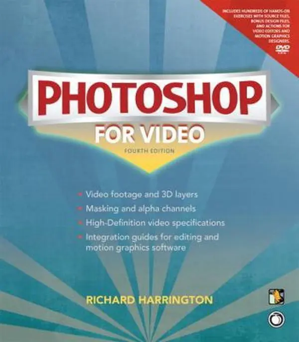 USED Book - Photoshop for Video (4th Edition) by Richard Harrington (Paperback) - english