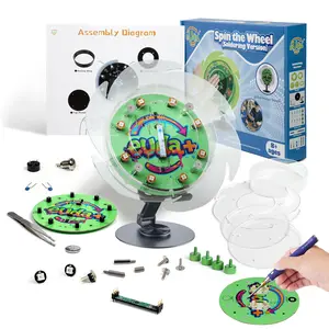 STEM Soldering Spin the Wheel- Fun Science Kit for Kids & Teens with Senses Motion Sensor, Random Number Generator, Buzzer & Plexiglas Design