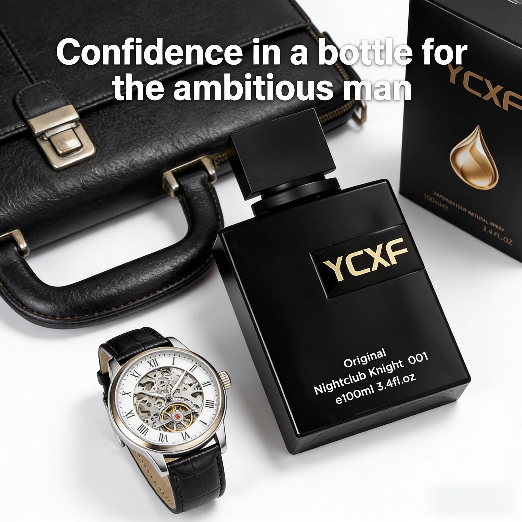 Original Night Club Men's Cavalier Eau De Parfum Spray, 3.6oz. Woody Pineapple. Elegant Bottle Design, Long-lasting Fragrance, Suitable for Various Occasions, Such As Parties, Dates And Office Use, Hair Perfume, Date Night Fragrance