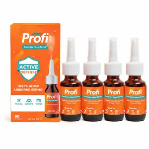 Profi Everyday Nasal Spray – 4 Pack, Drug-Free, Harvard-Formulated, Blocks Airborne Germs Up to 8 Hours, Great for Travel, Work & Groups
