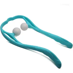 Shiatsu Neck Massager for Neck and Shoulder with Deep Tissue Trigger Point Manual Self Muscle Massage for Muscle Pain Relief (Simulates Massage Therapist Hands) (1 Pack Pink) springtok