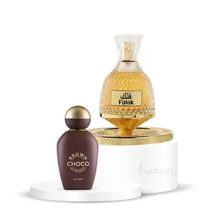 Sisters sweet surrender | Nusuk Falak + Brown Choco | Unisex Fragrance | 100 ML | Eau De Parfum | Elegant - Hazelnut - Chocolate - Vanilla - Caramel Scent