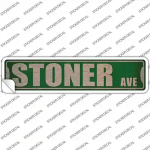 Stoner Ave Novelty Narrow Sticker Decal