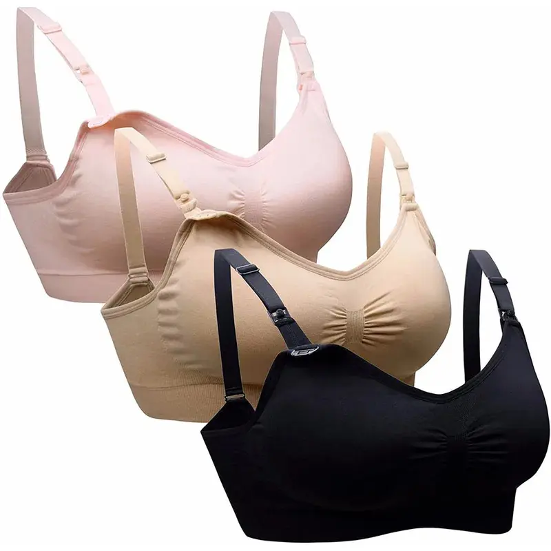 New styleBreastfeeding Bras Maternity Nursing Bra for Feeding Nursing Underwear Clothes for Pregnant Wirefree Breathable Bra