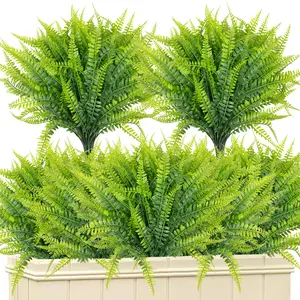 Artificial Boston Fern Plant, 22 Pcs/Set Faux Decorative Plants for Home, Wedding and Balcony, Home Decor Supplies and Garden Decorations, Artificial Ferns