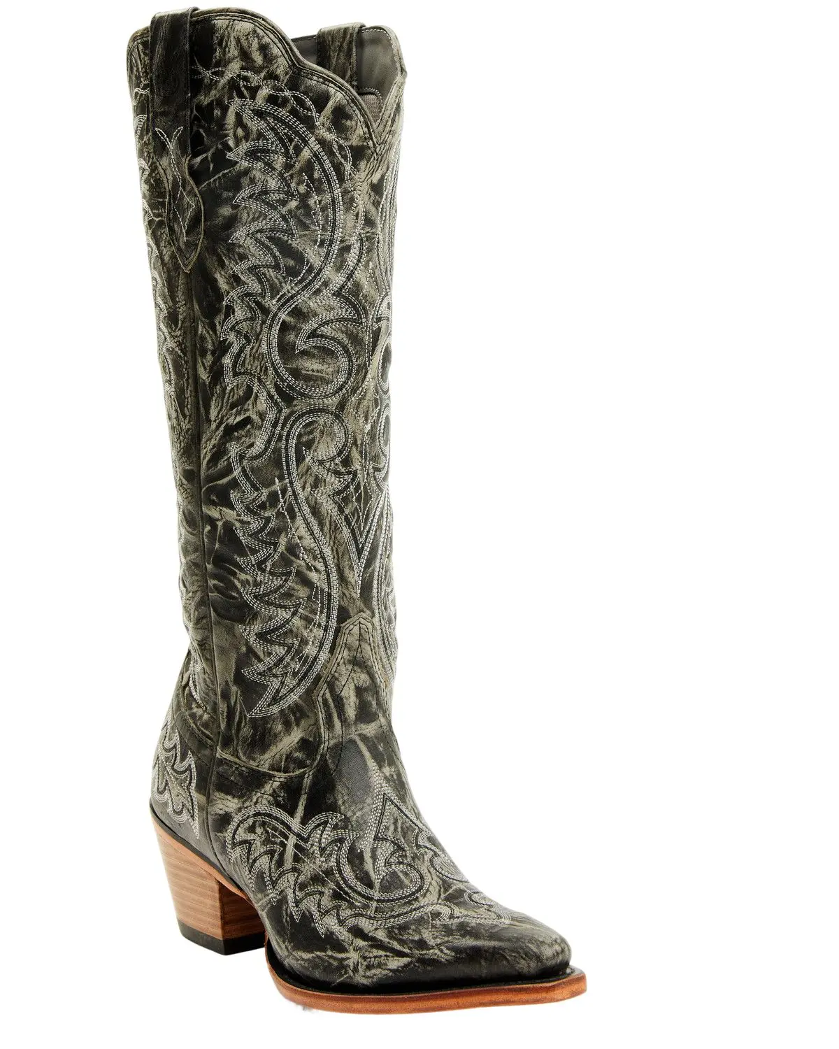 Durango Women's Crush Tall Western Boot Snip Toe - Drd0473-Gray