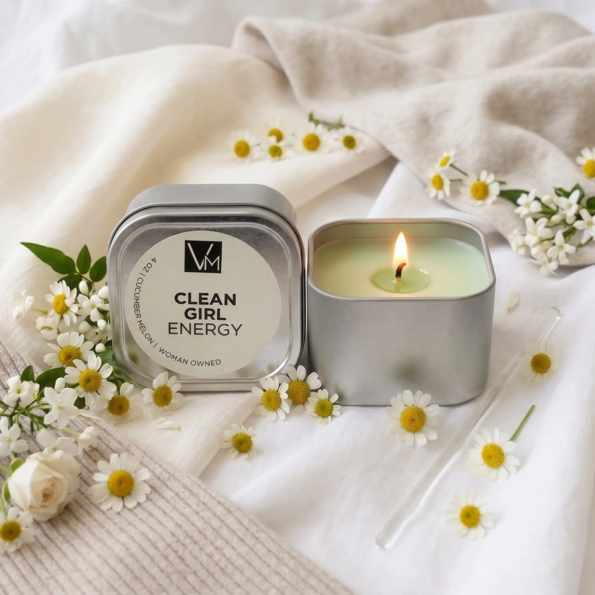 Cucumber Melon 4oz Soy Wax Candle