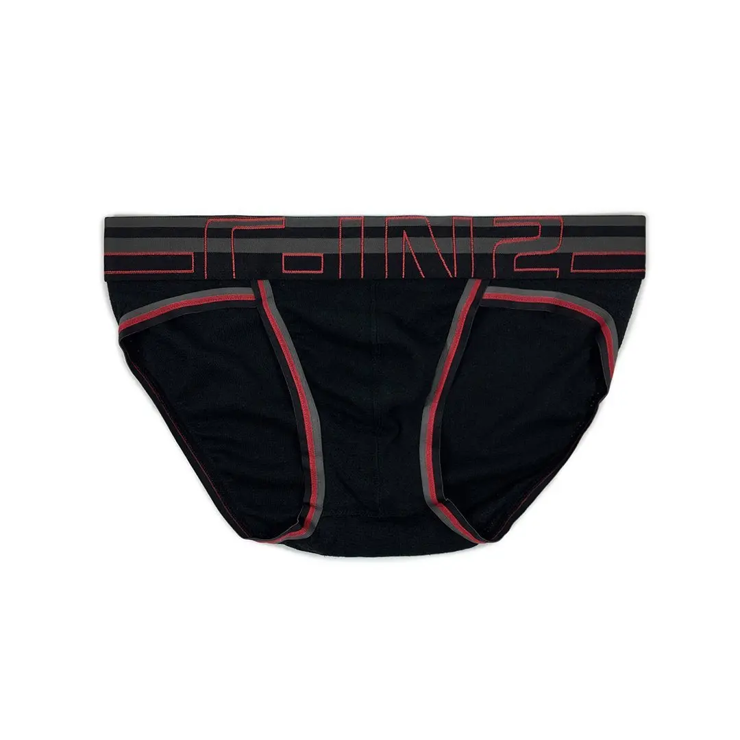 C-IN2 Zen Sport Brief Black for Men | Performance Mesh Fabric Made from Rayon from Bamboo | Sculpted Pouch for Lift & Support