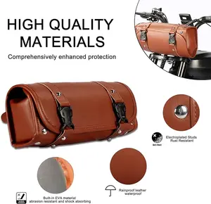Electric Bike Rack Bag, Waterproof Bike Rear Rack Bag Bicycle Trunk Bag, Leather Wear-Resistant, Hanging Bag for Electric Bicycles, Motorcycles, Mountain Bike