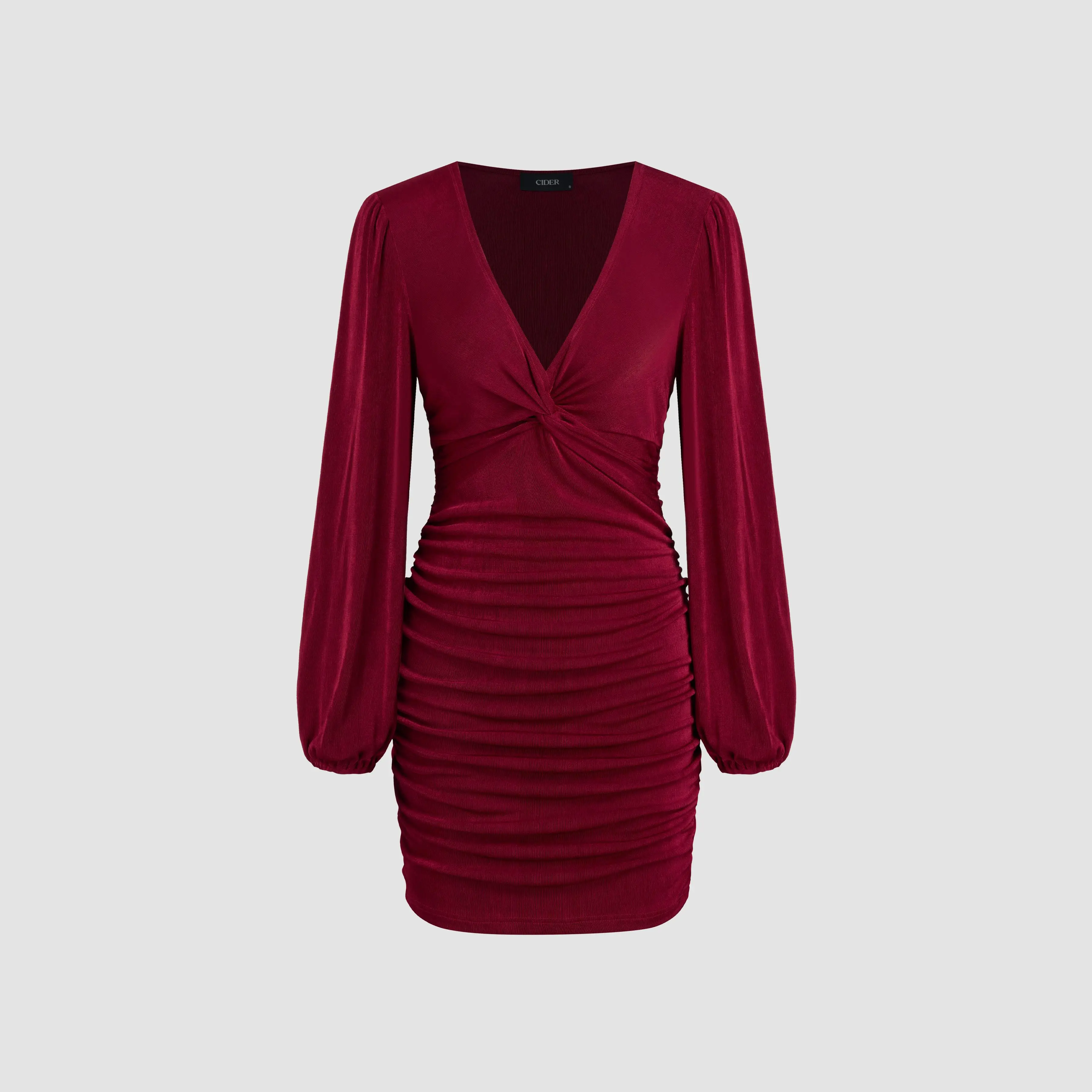 long sleeve mid length black dress Black Backless Long Sleeve Midi Dress – trinarosh