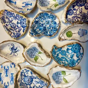 Oyster Shell Decorative Dish | Jewelry Dish | Cape Cod home Beach decor