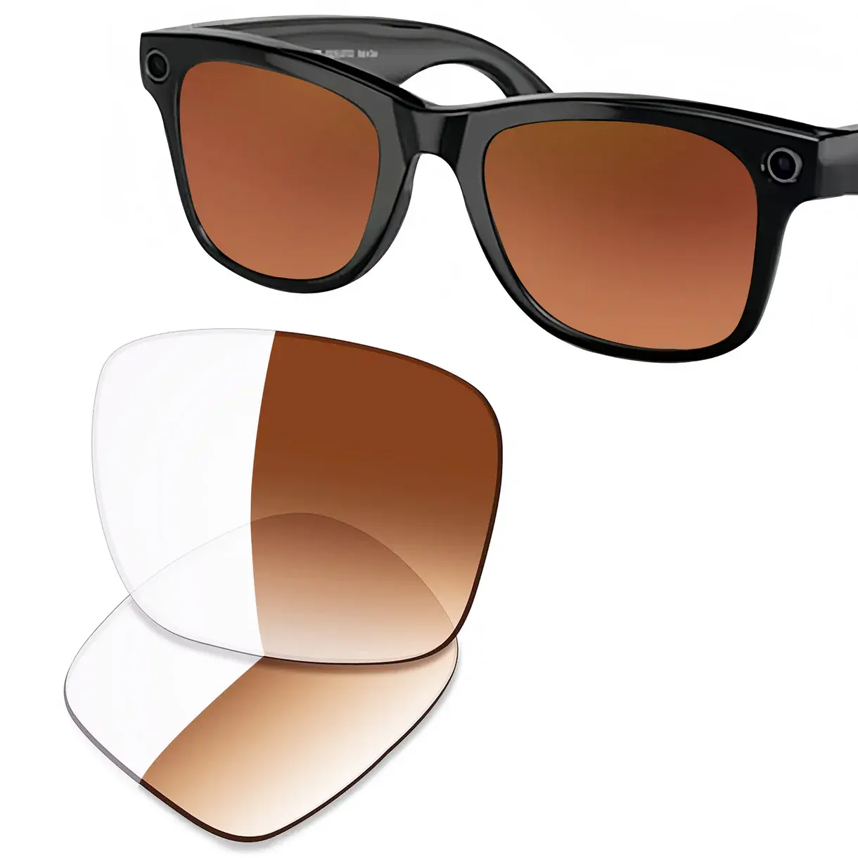 LIFEART UV Blocking Sunglasses Replacement Lenses - Headliner Gen 1 RW4009, 50mm, Scratch Resistant, Easy Installation, Compatible with Ray-Ban Meta Headliner Frames