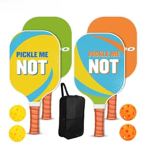 Pickleball Racket Set Fiberglass Outdoor Sports Professional Defensive Racket