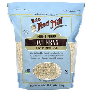 Bob's Red Mill High Fiber Oat Bran Hot Cereal, 40 oz (1.13 kg) Bob's Red Mill High Fiber Oat Bran Hot Cereal, 40 oz (1.13 kg)