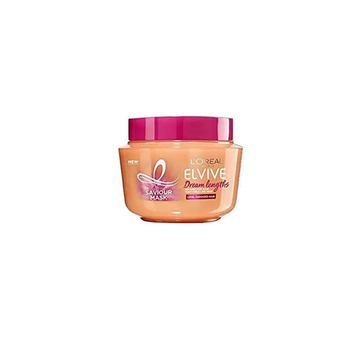 L'Oreal Paris Elvive Dream Lengths Hair Mask, Nourishing & Strengthening Treatment, Enriched with Castor Oil, For Long, Damaged Hair 300ml