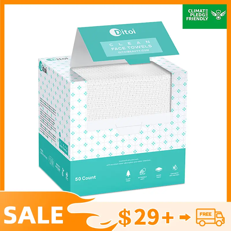 Ditoi Disposable Face Towels Super Soft and Thick Clean Towelette