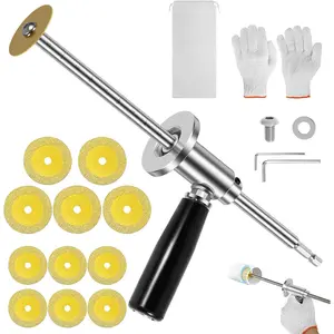 Inside Pipe  Kit for 1-1/2" to 8" PVC Pipes, 7 Inch Adjustable Depth, 11   Wheels, 1/4" Hex Shank Drill Attachment, Plumbing Tool for Tight Spaces, Plumbing, Irrigation, DIY