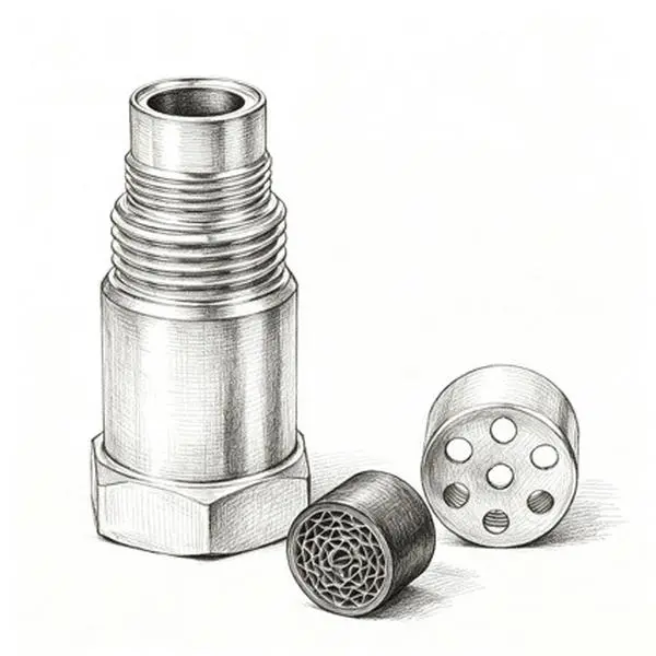 Stainless Steel M18×1.5 Fastening Component Extension Joint Adapter Metal Accessory