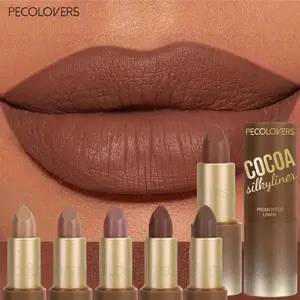 1PC Brown Series Lipstick Lipstick, Matte Lipstick, Long-lasting, Red and Nude, Non-stick Lipstick, Suitable for All Skin Types, Lipstick Makeup