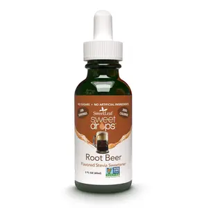 Sweet Drops Flavored Stevia Liquid Sweetener, Organic Stevia Extract, Zero Calories, Gluten Free, Keto Friendly, Non GMO, Natural Flavor, Sugar Alternative Root Beer, 2 Fl Oz (1)