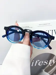 Women's Vintage Round Glasses, Fashion Frames, Vintage Style Glasses, Suitable for Business Casual Wear, Daily Life, Back-To-School Season, Stylish Eyewear Accessories, Trendy Vintage Eyeglasses