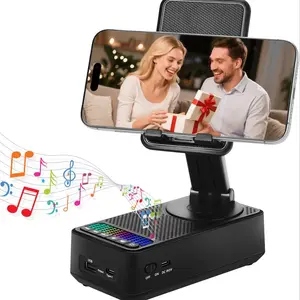 Wireless Speaker Phone Stand, Portable Design, Supports Hands-Free Calls, Large Volume, Non-Slip Base, Indoor Outdoor Use, Christmas Gift, Phone Holder