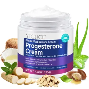 YECUCE Wild Yam Cream - Progesterone Cream - Natural Hormone Balancing Cream for Women - Hydrating Dry Skin - Premenstrual Syndrome, Fertility, Menopause - Alternative to Medications or Supplements
