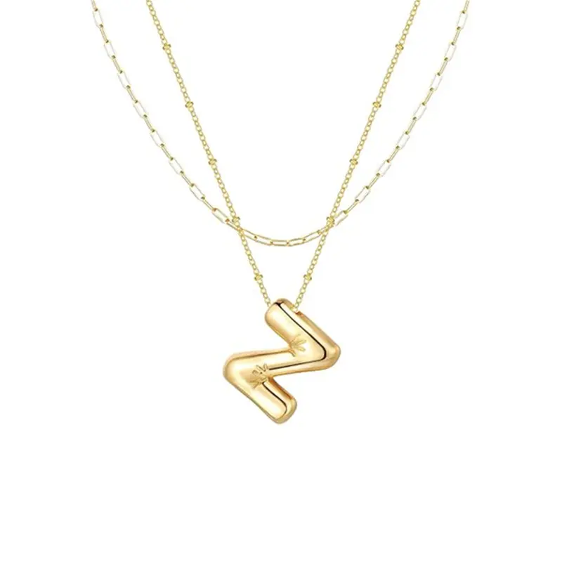 Paper clip double chain Z