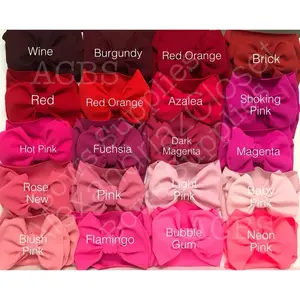 ACBowsSupplies Headband Bullet/Liverpool Fabric Handmade in USA, 25 Pink Colors