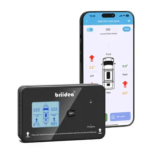 Briidea Wireless RV Auto Leveling System with Smart Bluetooth App Control, 5 Custom Modes, Dual Power Supply, Backlight for Motorhomes, 5th Wheels