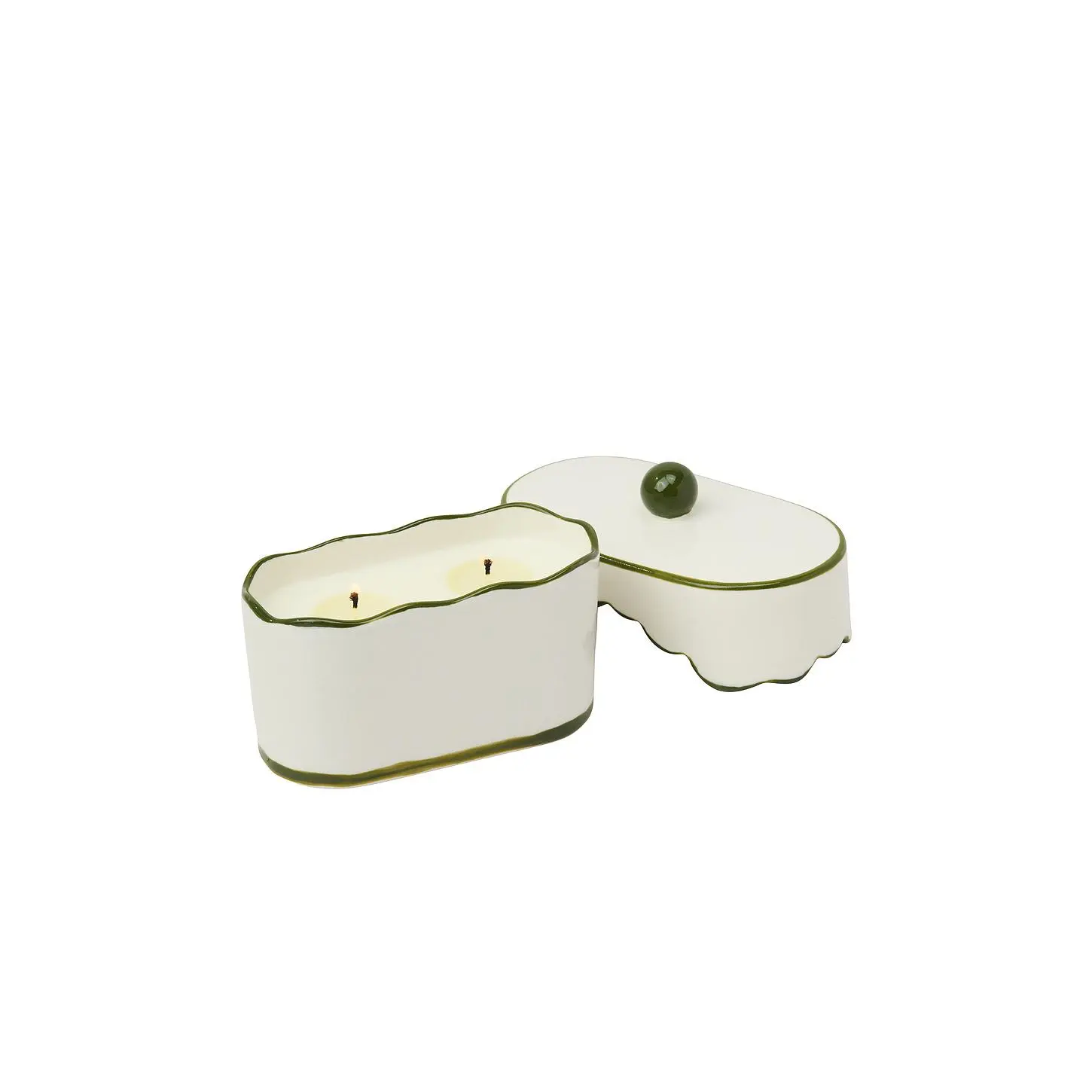 Paddywax Cherie Porcelain Candle in Smoked Pistachio