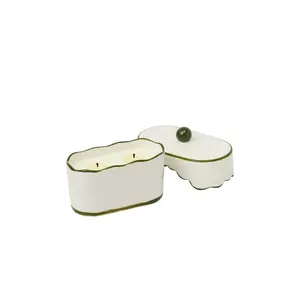 Paddywax Cherie Porcelain Candle in Smoked Pistachio
