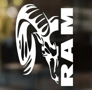 Thrilling Signs | Ram Big Horn Decal - High-Quality Vinyl Sticker for Cars and Trucks - Durable and Long-Lasting Design