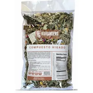 KURANDERO Compuesto Hígado Herbal Blend – 5 oz (142g) – 100% Natural Liver Support Formula – Traditional Mexican Herbal Remedy – Caffeine-Free, Vegan, Farm-Grown