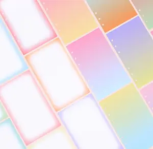 A6 6 Ring Gradation Note Refill