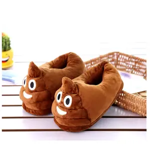 Super Cozy Poop Emoji Slippers