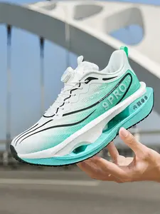 Parent-Child Neon Green Racing Running Shoes, Cool Sport Style, Breathable Mesh + Hollowed Lightweight Sole, Eye-Catching Bright, Light & Comfortable Fit , Ideal for Parent-Child Running Training & Daily Outings