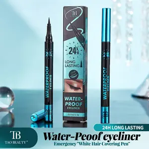 Liquid Eyeliner Pen Long Lasting Eyeliner Longwear Eye Liner Cosmetic Enhance Eye Makeup Smooth Waterproof and Sweatproof, Smudge-Proof Quick Application for Alluring Eye Looks
