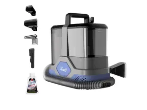 Rosewill Multi-Purpose Portable Carpet and Upholstery Cleaner with 74.4 oz Large Water Tank, Self Cleaning, Powerful Suction 17 KPa Spot Cleaner, 600W Motor, 4 Tools for Pets, Car, Couch and Stairs