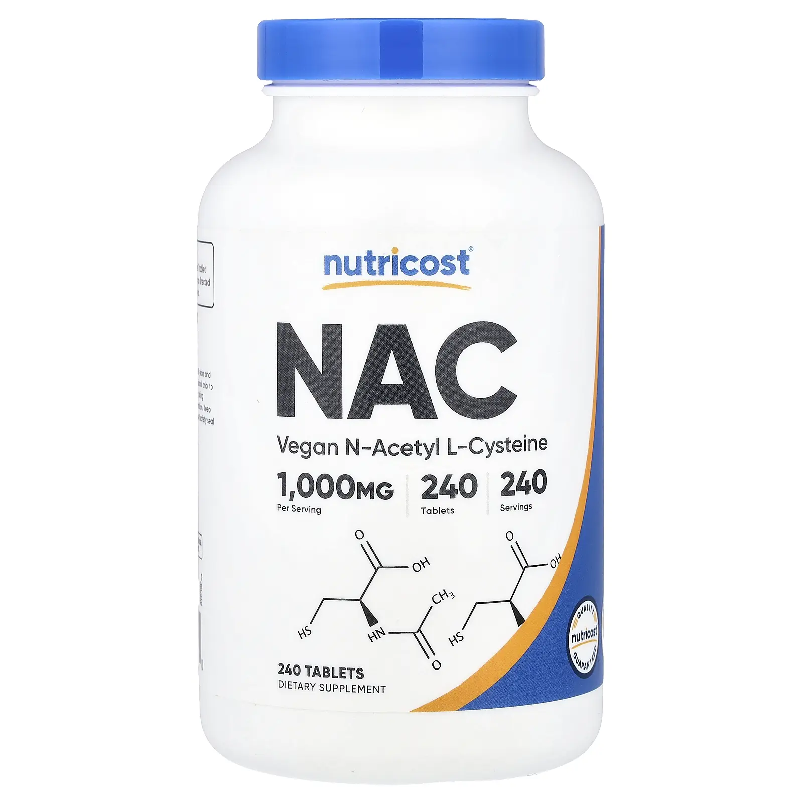 Nutricost NAC, 1,000 mg, 240 Tablets